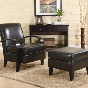 Bentwood Accent Chair & Ottoman