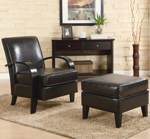 Bentwood Accent Chair & Ottoman