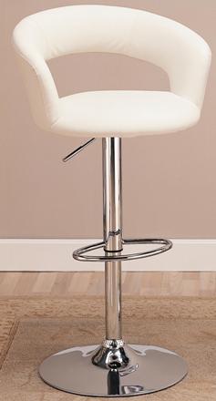 Upholstered White Bar Chair