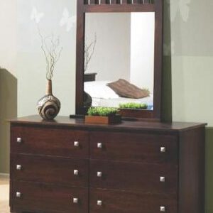 Cappuccino Dresser & Mirror