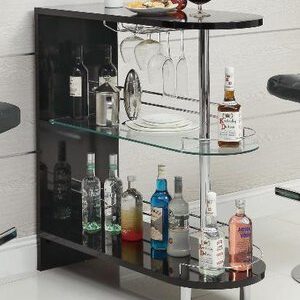 Black Contemporary Bar Table