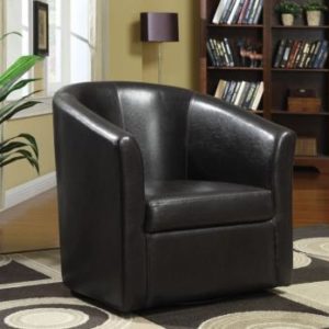 Barrel Back Swivel Accent Chair