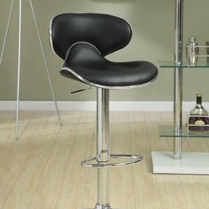 2 pc. Black Swivel Bar Stool Set