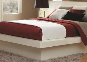 Jessica White Queen Size Platform Bed