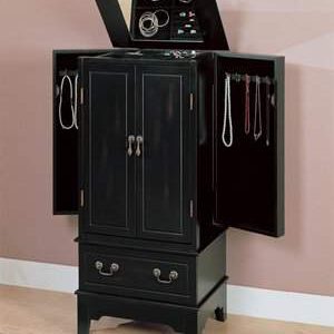 Black Jewelry Armoire