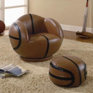 Basketball Chair & Ottoman