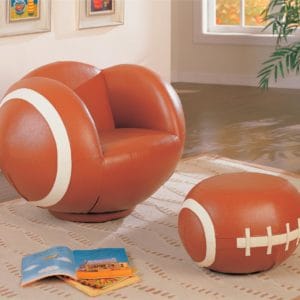 Large Football Chair & Ottoman