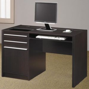 Ontario Contemporary Single Pedestal Computer Desk