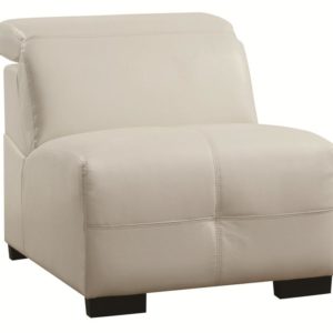 Darby Contemporary Armless Chair with Adjustable Headrest