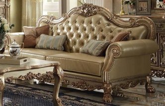 Dresden Gold Patina Sofa