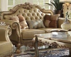 Dresden Gold Patina Love Seat