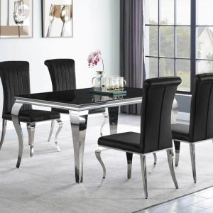 Carone Contemporary Glam 5pc. Dining Room Set