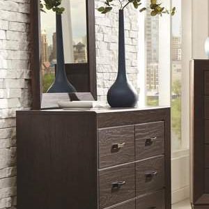 Fenbrook Dark Cocoa Dresser & Mirror