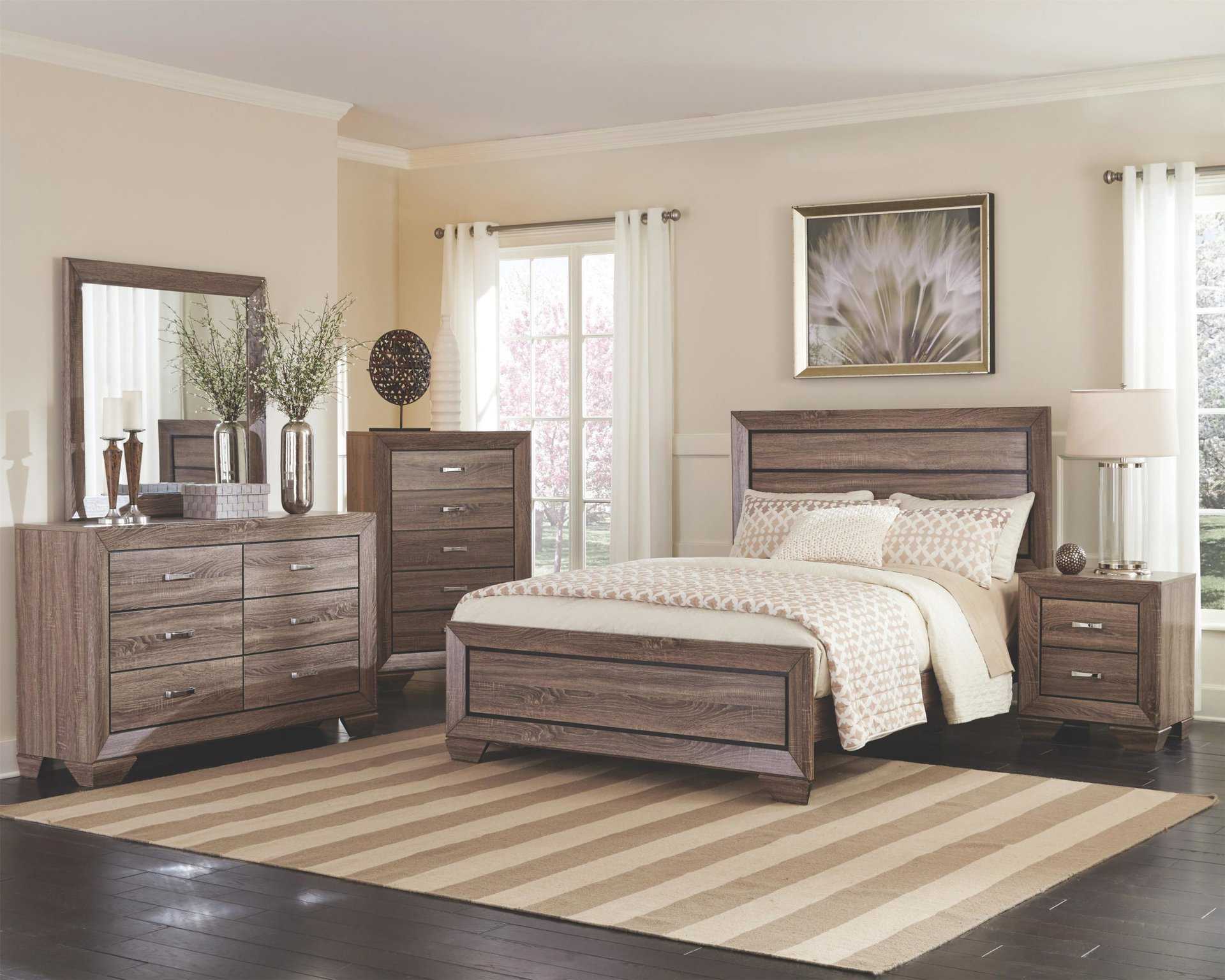 Kauffman Queen Bed, Dresser, Mirror, & Nightstand