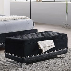 Barzini Glamorous Upholstered Bench Trunk