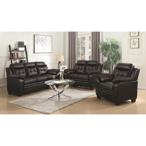 Finley Black Sofa and Love Seat
