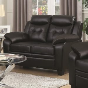 Finley Black Love Seat