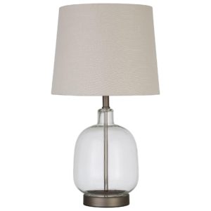 Lamp with Round Glass Base