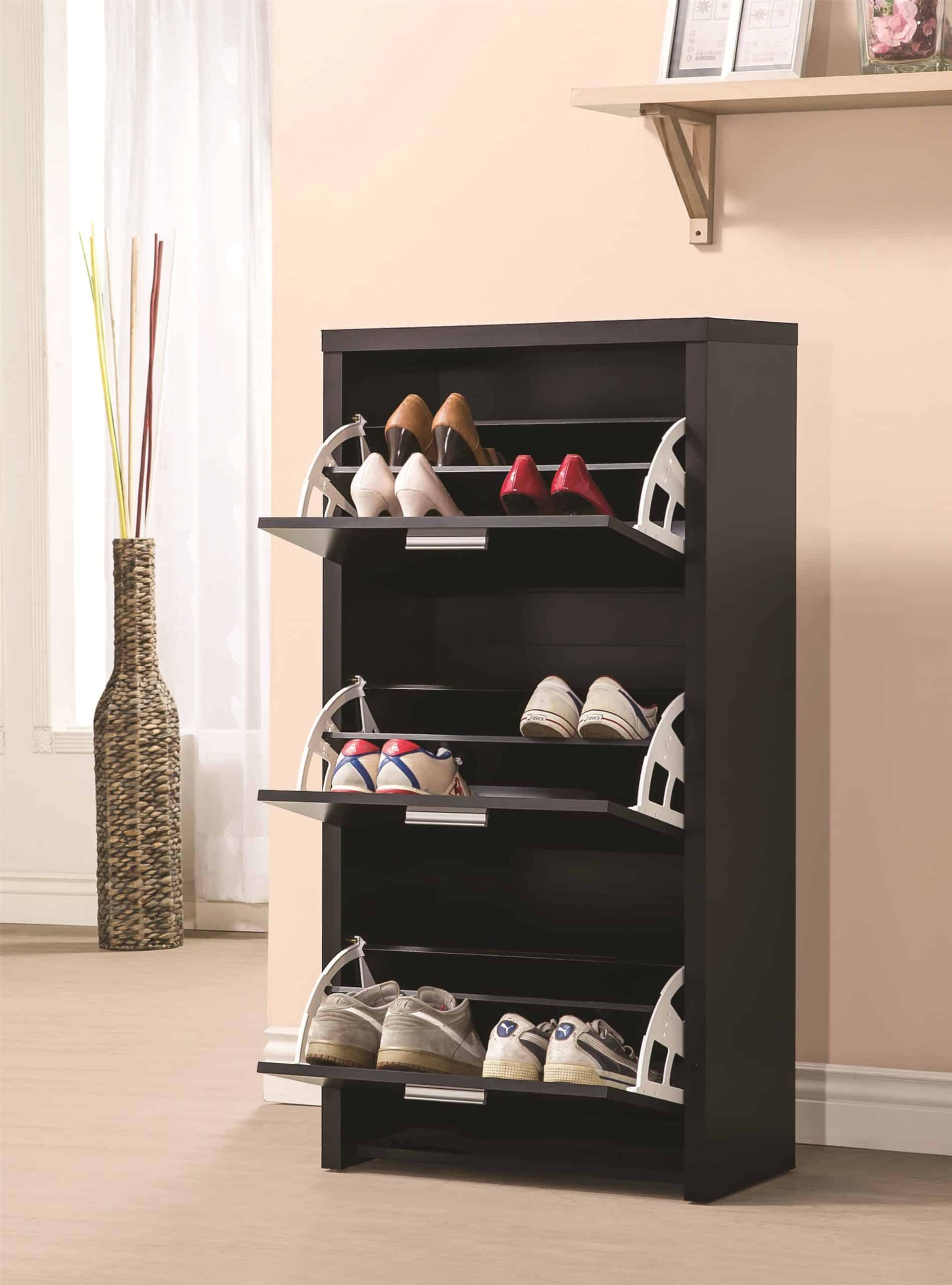 Tall 3-Drawer Shoe Cabinet - Image 2