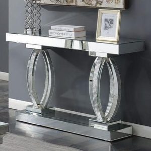 Rhinestones and Mirror Sofa Table