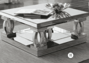 Rhinestones and Mirror Coffee Table