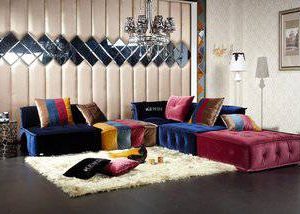 Divani Casa Dubai - Contemporary Fabric Sectional Sofa