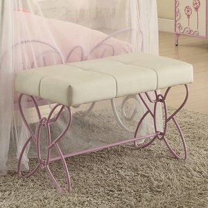 Priya Il Full Canopy Bed, Nightstand, Armoire, Bench & Vanity Set - Image 2