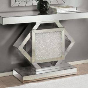 Nowles Mirrored Rectangular Console Table