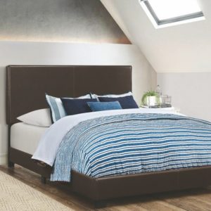 Dorian Black Upholstered Queen Bed