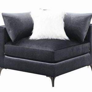 Chandra Premium Dark Charcoal Corner Pc.