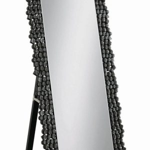 Smoke Grey Standing Cheval Mirror