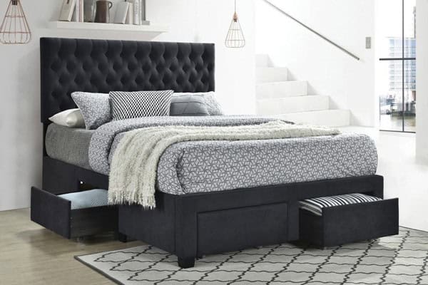 Soledad Grey King Bed