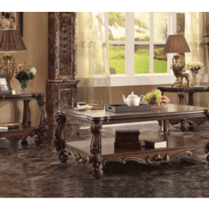 Versailles Cherry Oak Finish Coffee and End Table Set