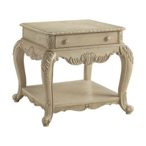 Ragenardus Antique White End Table