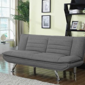 Julian Upholstered Sofa Bed With Pillow-Top Seating Grey
