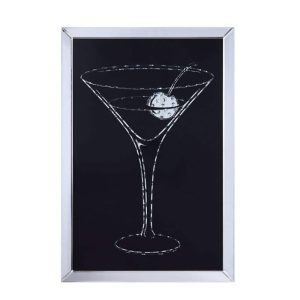 Martini Glass Mirror Art