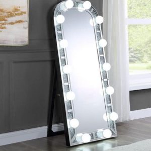 Noralie Standing Faux Diamond Mirror