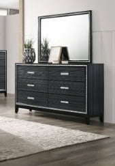 Haiden Black Dresser & Mirror