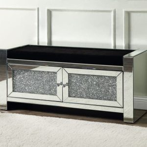 Noralie Storage Mirrored Bench