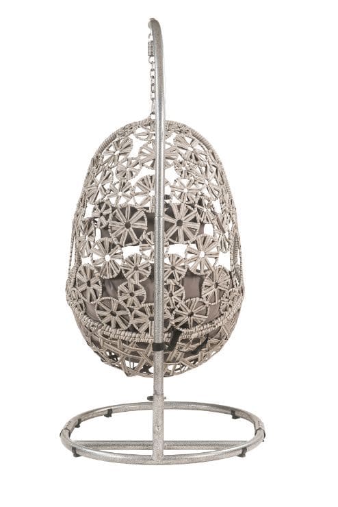 Sigar Light Grey Patio Swing Chair - Image 3