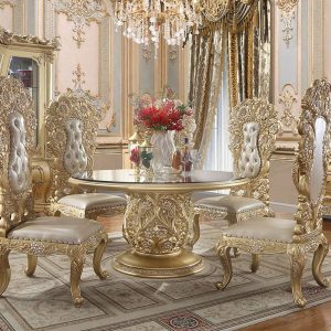 HD-1801 – 5PC ROUND DINING SET