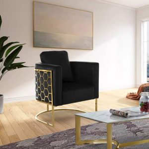 Casa Black Velvet Chair