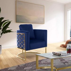 Casa Blue Velvet Chair