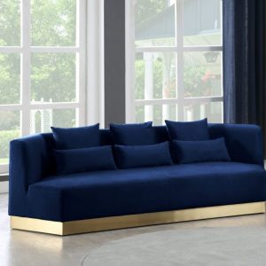 Marquis Navy Blue Velvet Sofa