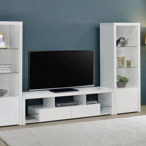White TV Entertainment Center