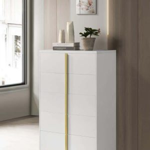 Marceline 5-drawer Chest White