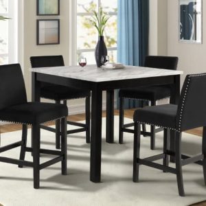 LENNON Black 5 Pc Dining Room Set