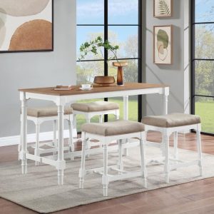 Martina 5-piece Rectangular Counter Height Dining Set