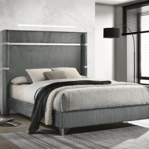 Lucia Grey King Bed