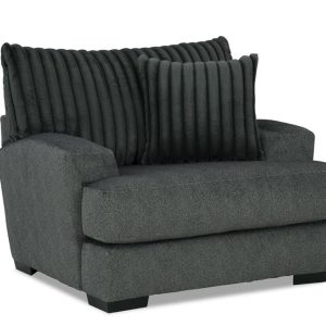 Tweed Gun Metal Chair